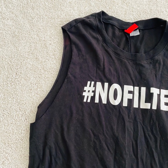 Black Muscle Tank Top - Picture 2 of 5